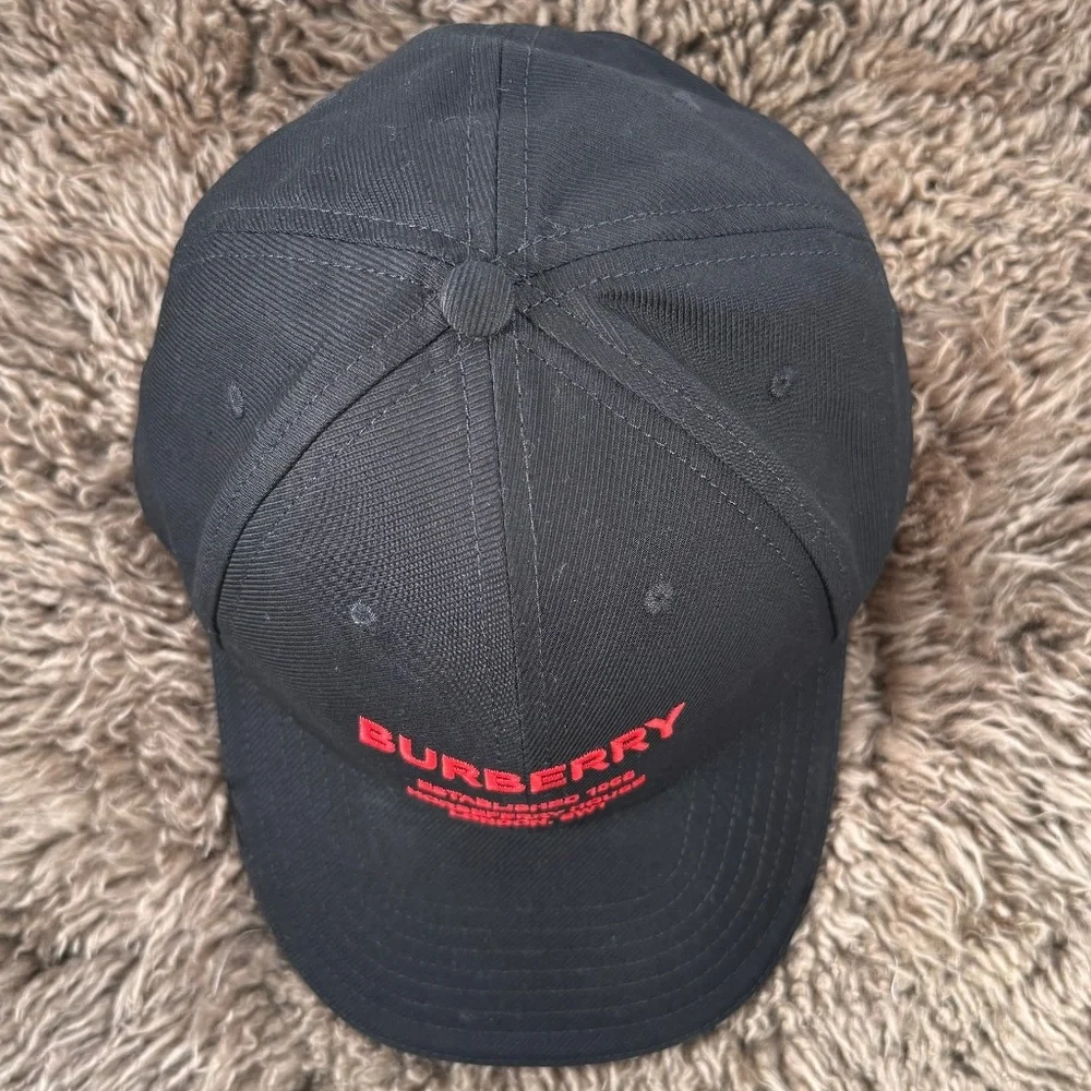 Burberry Horseferry-Motif Canvas Baseball Cap